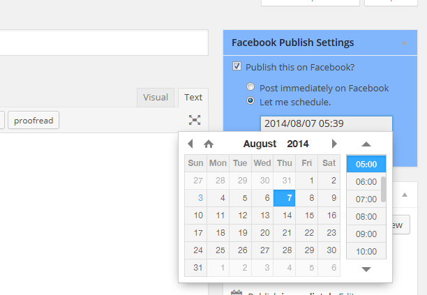 Facebook Publish WordPress Plugin step 9